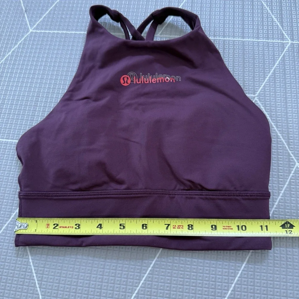 Lululemon High Neck Long Line Energy Bra Size 4 Lunar New‎ Year